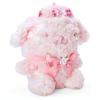 激レア！ポムポムプリン　雪遊び犬ぬいぐるみ 赤いソリ付き 激レア！ポムポムプリン 雪遊び犬ぬいぐるみ 赤いソリ付き